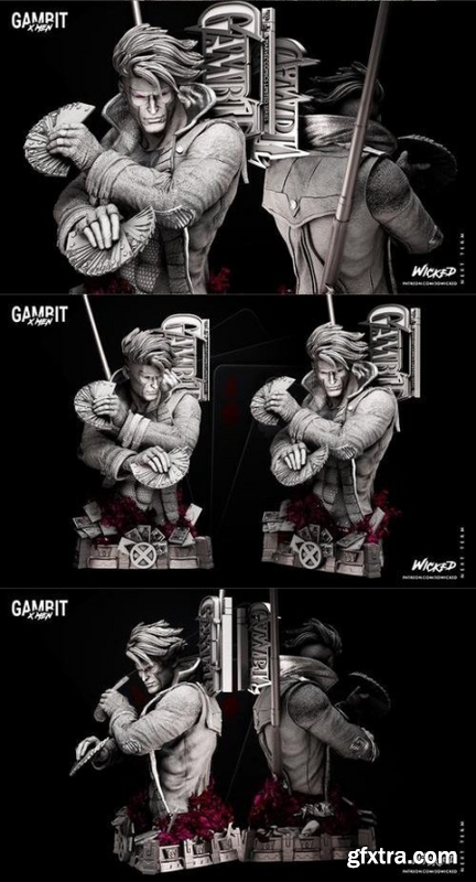 Wicked - Gambit Bust – 3D Print