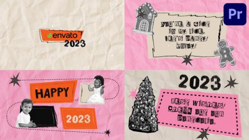 Videohive - New Year And Christmas Torn Paper Slideshow for Premiere Pro - 42344393 - 42344393