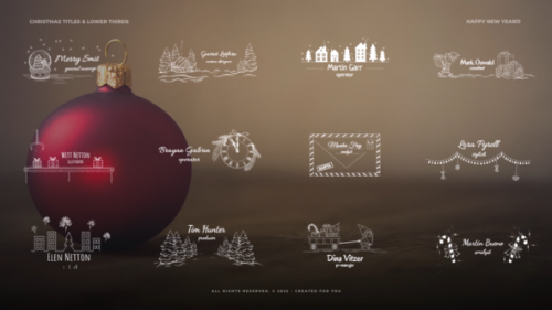 Videohive - Christmas Titles V01 | MOGRt - 42347516 - 42347516