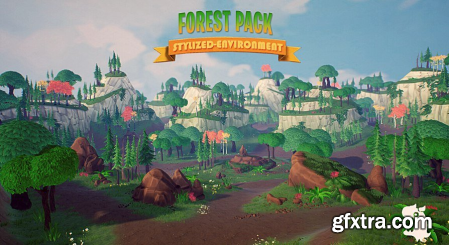 Unreal Engine Marketplace - FOREST Stylized Forest Pack - Forest Assets, Forest foliage, Forest Landscape (4.2x, 5.0)