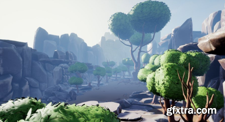 Unreal Engine Marketplace - Stylized Forest - Trees & Rocks (4.24 - 4.27, 5.0 - 5.1)