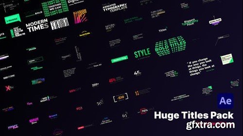 Videohive Huge Title Pack 39436515