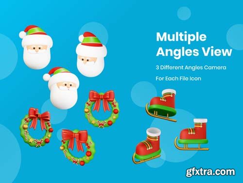 Ui8 - Christmas - 3D Icons Illustration $38