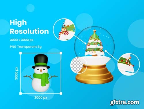 Ui8 - Christmas - 3D Icons Illustration $38