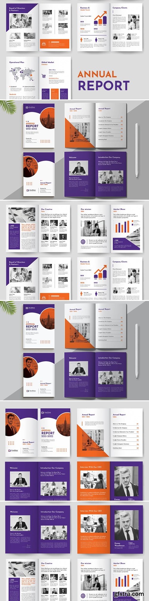 Annual Report Indesign Layout 4M7JU5G