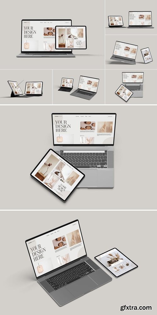 Laptop And Tablet Mockup SS3GEWR