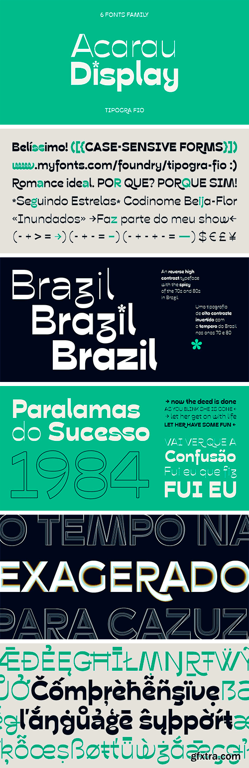 Acarau Display Font Family