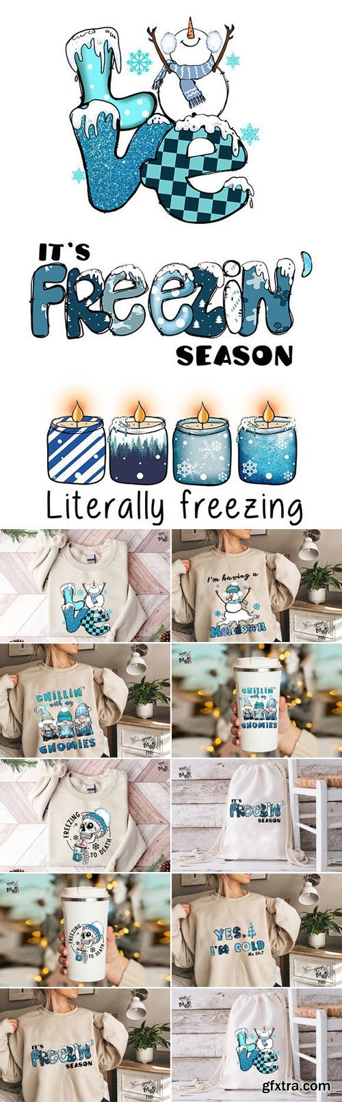 Funny Winter Design Bundle