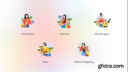 Videohive Online shopping - Avatar characters concepts 42476416