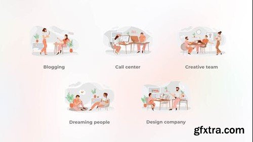 Videohive Creative team - Flat concept 42463186