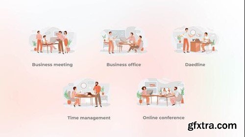 Videohive Business meeting - Flat concept 42463175