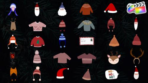 Videohive - Christmas Hats And Masks for FCPX - 42313549 - 42313549