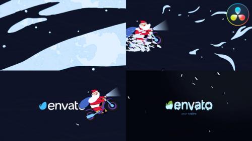 Videohive - Santa Moto Logo Opener | DaVinci Resolve - 42314317 - 42314317