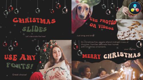 Videohive - Christmas Greeting Scenes for DaVinci Resolve - 42343543 - 42343543