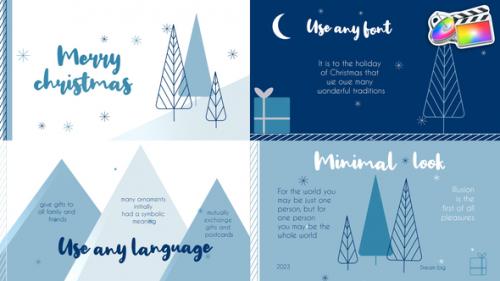 Videohive - Christmas Typography Slides for FCPX - 42344311 - 42344311