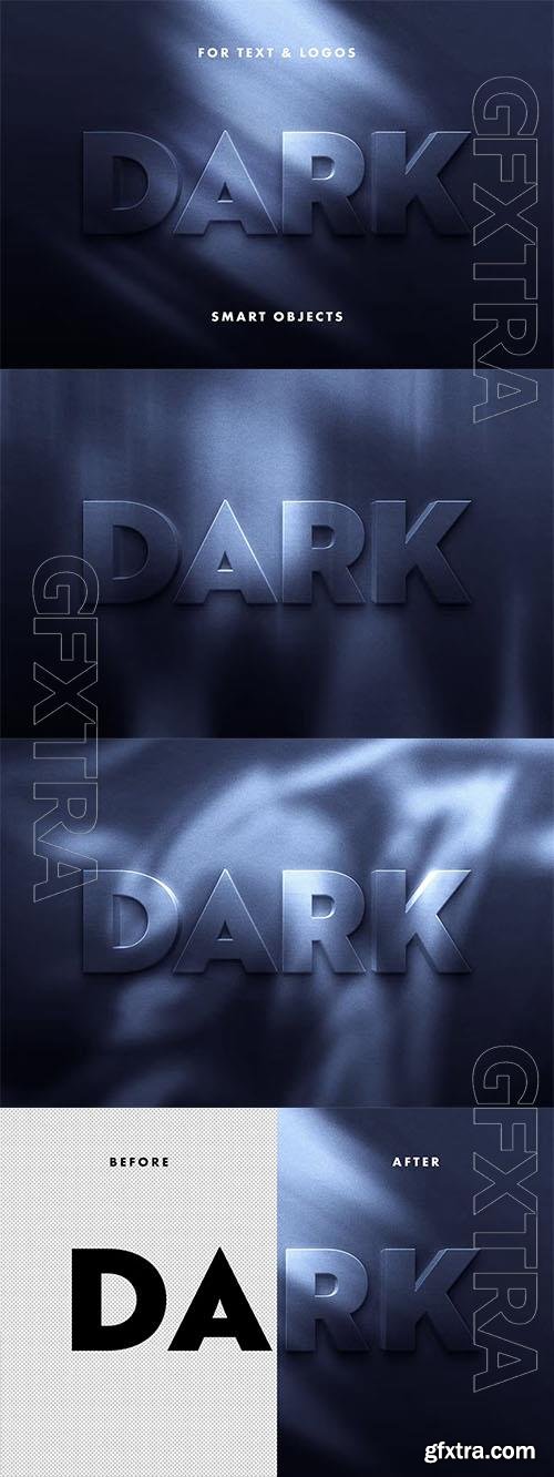 Dark Text Effect Psd