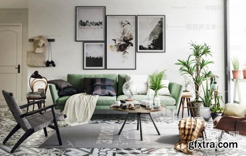 Scandinavian sofa 02