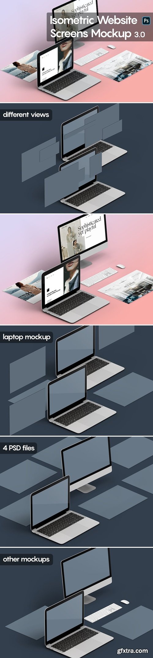 Isometric Website Mockup 3.0 QB27GB4