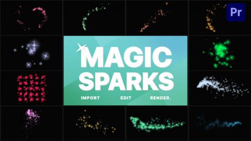 Videohive - Christmas Magic Sparks | Premiere Pro MOGRT - 42360573 - 42360573