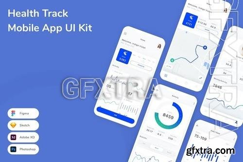 Health Track Mobile App UI Kit T3Y7HDY