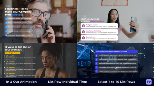 Videohive - List Titles - Premiere Pro - 42362988 - 42362988