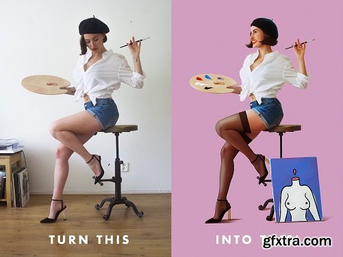  PinUps for beginners! Create stunning PinUp illustrations with Photoshop