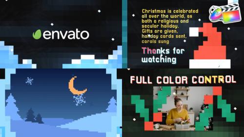 Videohive - Christmas New Year Pixel Opener | FCPX - 42462363 - 42462363