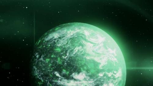 Videohive - Bright Glowing Planet in Space - 41834909 - 41834909