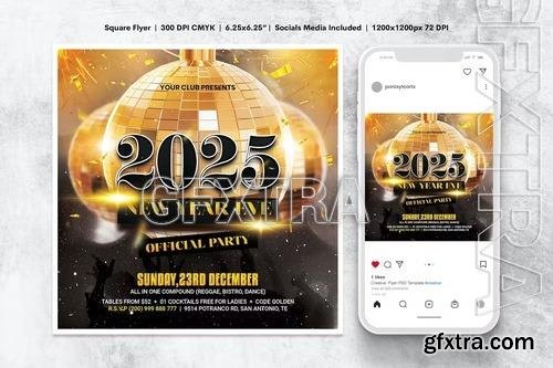 Happy New Year Party Flyer 3B2FEFC