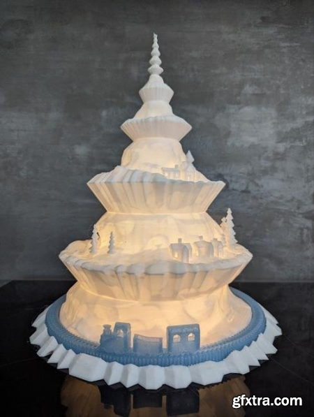 Christmas Tree Village – 3D Print