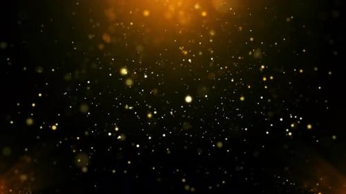 Videohive - Gold Particles Background Loop - 42468486 - 42468486