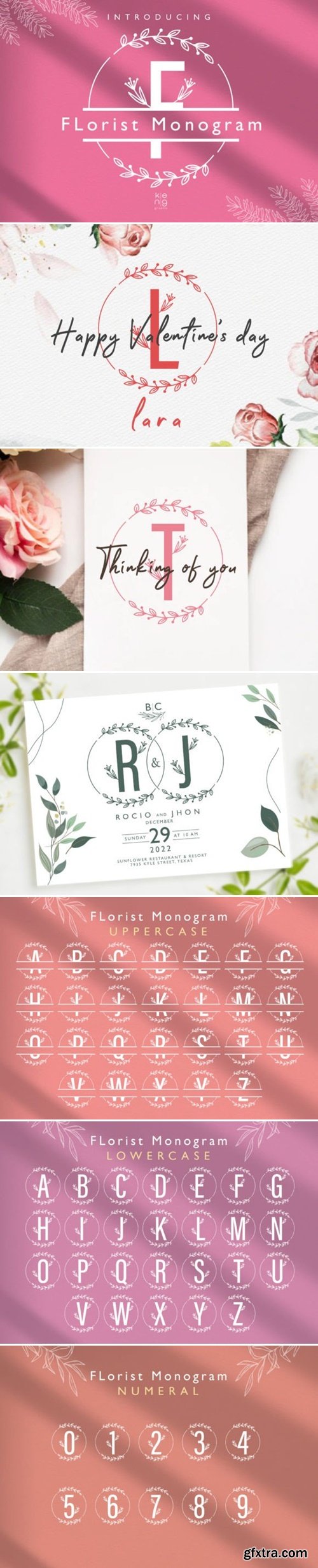 Florist Monogram Font