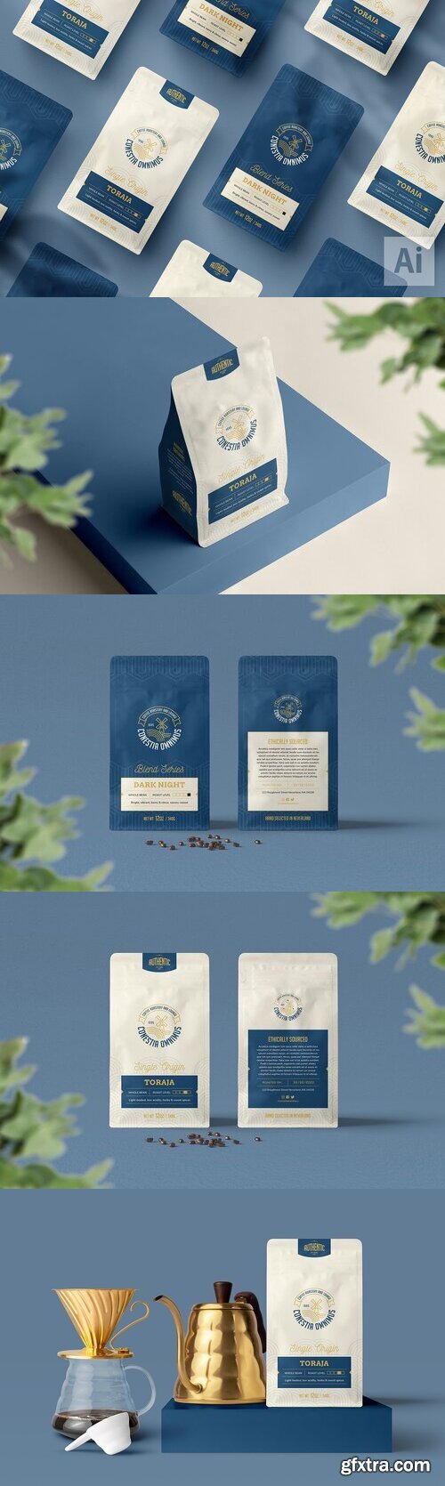 Creativemarket - Conestia Omnimus Coffee Bag Duo 6272786