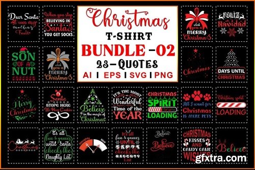 Christmas T-Shirt Design Bundle-02