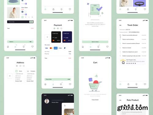 Ui8 - E-Commerce App UI Kits $30