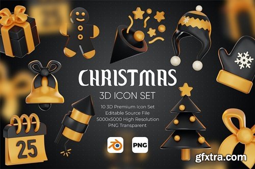 Christmas 3D Icon Set 6DB79YB