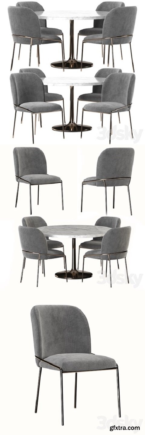 West elm & Crate and Barrel dining set