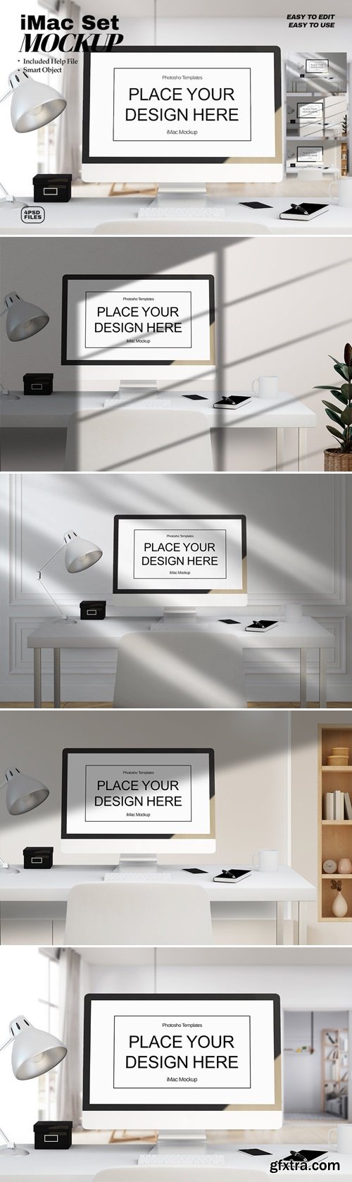 iMac Set Mockup B8JBS4B