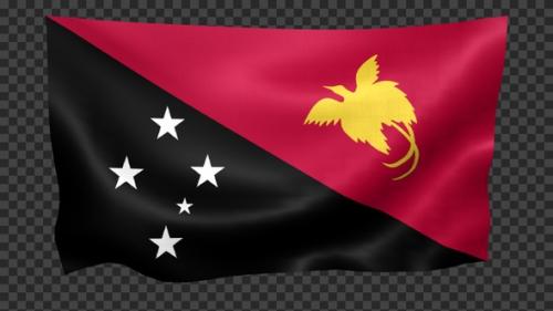 Videohive - Papua New Guinea Flag Waving Looped - 42511656 - 42511656