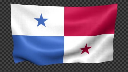 Videohive - Panama Flag Waving Looped - 42511657 - 42511657