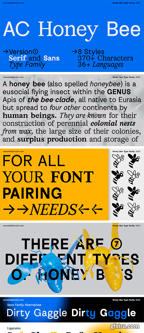 AC Honey Bee Font Family