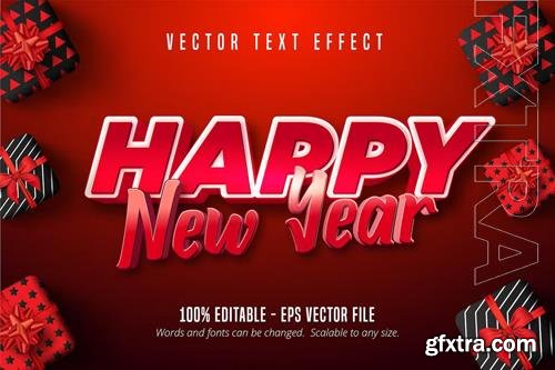 Happy New Year - Editable Text Effect, Font Style