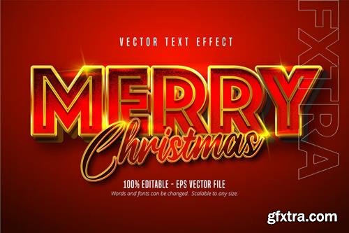 Merry Christmas - Editable Text Effect, Font Style vol 5