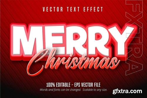 Merry Christmas - Editable Text Effect, Font Style vol 7