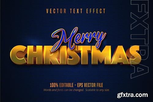 Christmas - Editable Text Effect, Gold Font Style