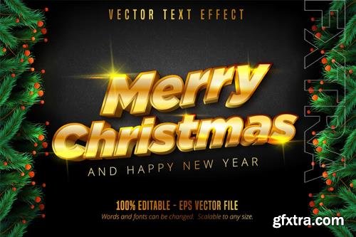 Merry Christmas - Editable Text Effect, Font Style vol 10