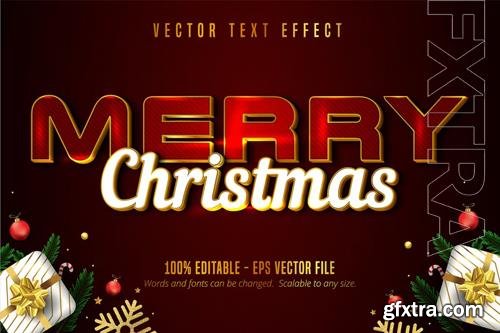 Merry Christmas - Editable Text Effect, Font Style vol 11