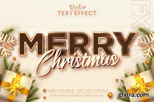 Merry Christmas - Editable Text Effect, Font Style