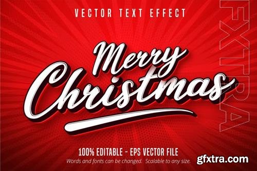 Merry Christmas - Editable Text Effect, Font Style vol 12