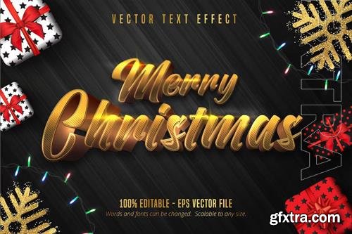 Merry Christmas - Editable Text Effect, Font Style vol 13